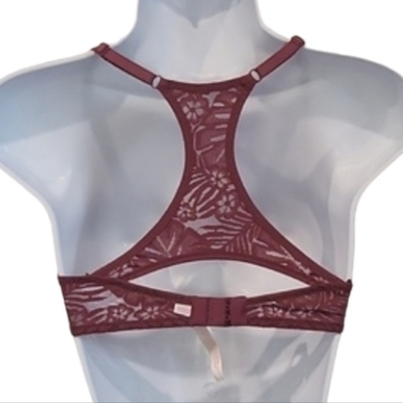 Victoria's Secret Pink Push Up Lace Razor Back Bra - Picture 2 of 6